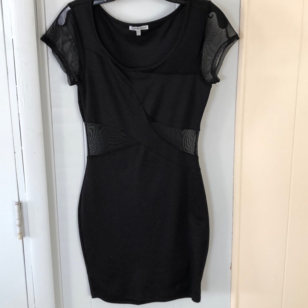 Black mini dress